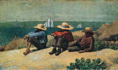 Winslow Homer On the Beach, 1875 china oil painting image